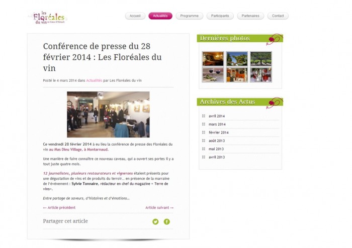 Les Floréales du vin 2014
